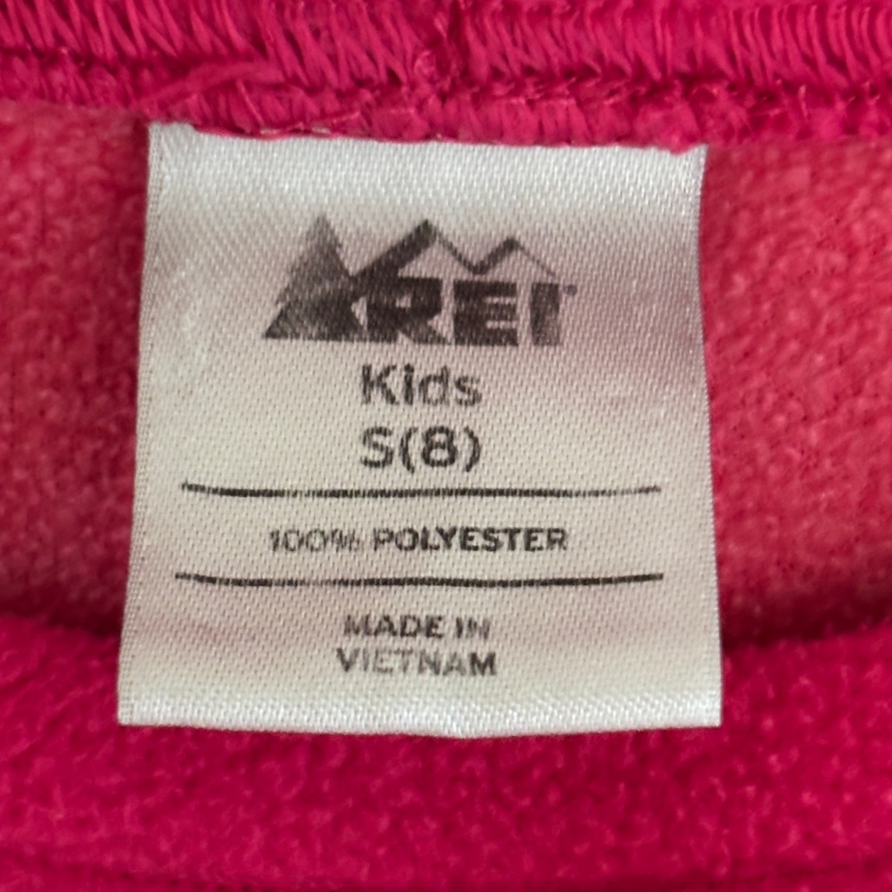 Girls Long Sleeve Fleece Mid-layer Pullover Sweater Top, Size 8 Small, Hot Pink - Picture 4 of 5